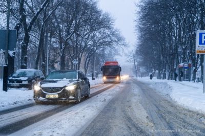 zdjęcia z działań podjętych przez służby związanych z zimowym utrzymaniem miasta Rzeszów, fot. Adam Lampart, Urząd Miasta Rzeszowa